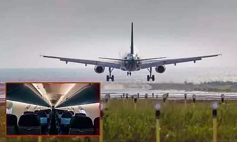 விமானத்தில் வாக்குவாதம்; குடிபோதையில் ஊழியரின் கையை கடித்த பயணி