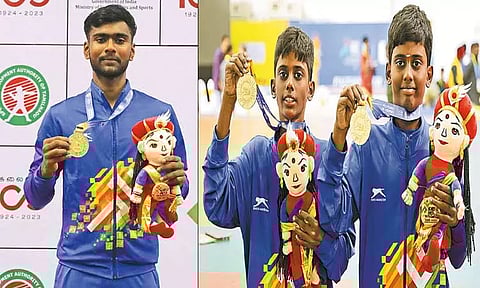 கேலோ இந்தியா போட்டியில் முதல் தங்கப்பதக்கத்தை தமிழகம் வென்றது