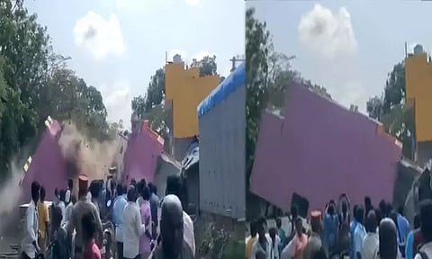 புதுச்சேரி; அடுத்த வாரம் புதுமனை புகுவிழா....நொடியில் நொறுங்கிய 3 மாடி வீடு