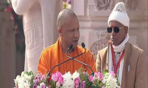 ராமர் கோவில் கட்டப்பட வேண்டும் என்று தீர்மானிக்கப்பட்ட இடத்தில் சரியாக எழுப்பப்பட்டுள்ளது - யோகி ஆதித்யநாத்