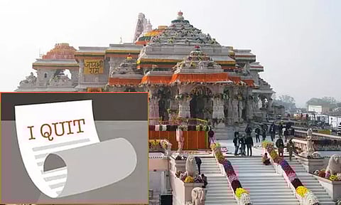 ராமர் கோவில் திறப்பு விழாவிற்கு லீவு கிடைக்காததால் வேலையை ராஜினாமா செய்த நபர்