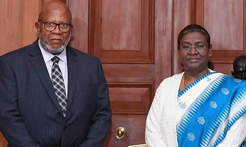 டெல்லியில் ஜனாதிபதியை சந்தித்த ஐ.நா தலைவர்