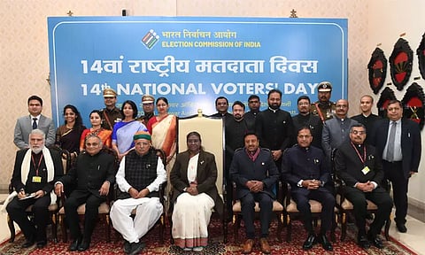 இந்திய தேர்தல் பணி, அனைத்து நாடுகளுக்கும் முன்னுதாரணம் - ஜனாதிபதி திரவுபதி முர்மு பெருமிதம்