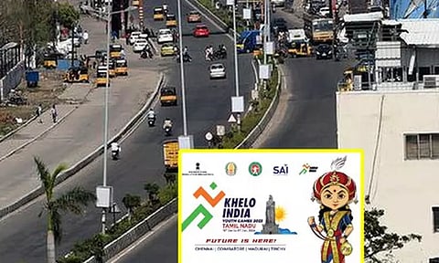 கேலோ இந்தியா விளையாட்டுப் போட்டி: ஈ.சி.ஆரில் 2 நாட்கள் போக்குவரத்து மாற்றம்