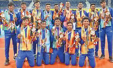 கேலோ இந்தியா விளையாட்டு: கைப்பந்தில் தமிழகம் தங்கம் வென்றது