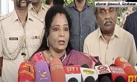 "அமைதியான தமிழகத்தை மதச்சார்புள்ள மாநிலமாக மாற்ற முயற்சி"… கவர்னர் தமிழிசை குற்றச்சாட்டு