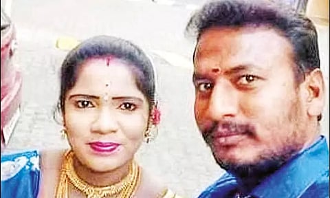 மனைவியின் கழுத்தை நெரித்து கொன்றுவிட்டு நாடகமாடிய கணவன்