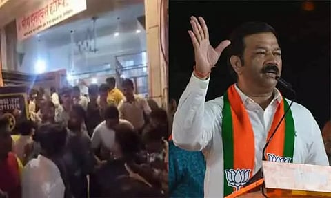 'ஏக்னாத் ஷிண்டே குற்றவாளிகளை உருவாக்குகிறார்..' - சிவசேனா நிர்வாகியை துப்பாக்கியால் சுட்ட பா.ஜ.க. எம்.எல்.ஏ. பேச்சு