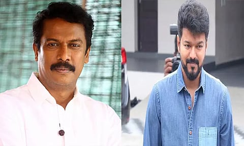 "மக்கள் பணியாற்ற வந்த தைரியமான முதல் மனிதன்"- விஜய்க்கு சமுத்திரகனி வாழ்த்து