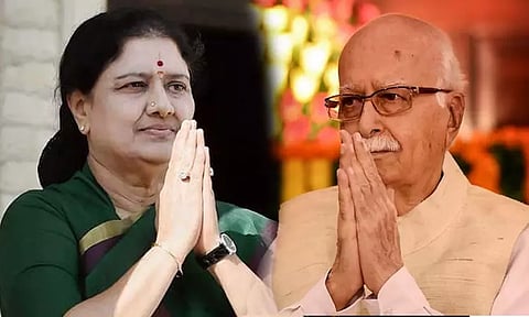 எல்.கே.அத்வானிக்கு 'பாரத ரத்னா' விருது: சசிகலா வாழ்த்து