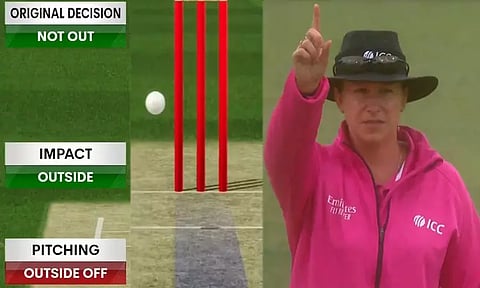 மகளிர் கிரிக்கெட்: நடுவர் கொடுத்த முடிவால் சிரிப்பலை - வைரலாகும் வீடியோ