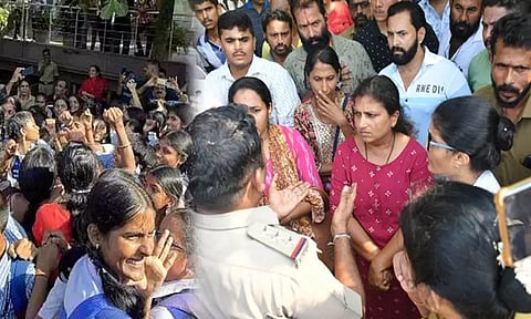 வகுப்பறையில் அயோத்தி ராமரை அவமதித்த ஆசிரியை: மாணவ-மாணவிகள் 'ஜெய் ஸ்ரீராம்' கோஷம் எழுப்பி போராட்டம்