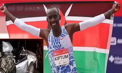 மாரத்தான் உலக சாதனையாளர் கெல்வின் விபத்தில் மரணம்