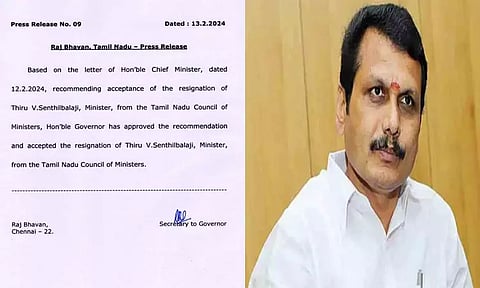 செந்தில் பாலாஜியின் ராஜினாமாவை ஏற்றார் கவர்னர் ஆர்.என்.ரவி