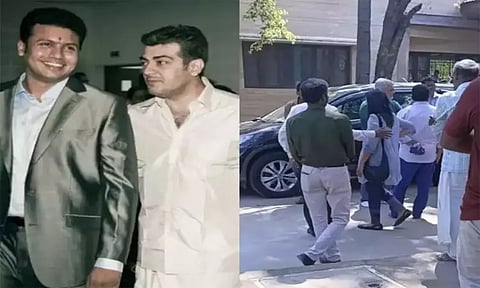 வெற்றி துரைசாமி வீட்டிற்கு சென்று குடும்பத்தினருக்கு நடிகர் அஜித்குமார் ஆறுதல்