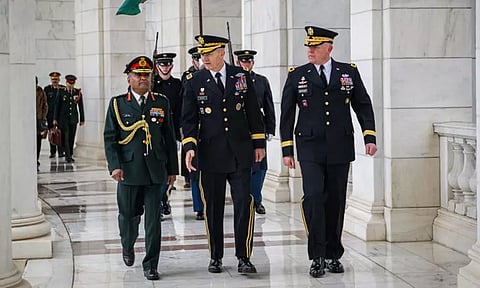 அமெரிக்க ராணுவ அதிகாரிகளுடன் இந்திய ராணுவ தளபதி உயர்மட்ட ஆலோசனை