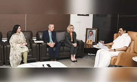 முதல்-அமைச்சர் மு.க.ஸ்டாலின் உடன் உலக வங்கியின் மேலாண்மை இயக்குநர் சந்திப்பு