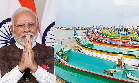 பிரதமர் வருகையை முன்னிட்டு 10 கிராமத்தை சேர்ந்த மீனவர்கள் கடலுக்கு செல்ல தடை