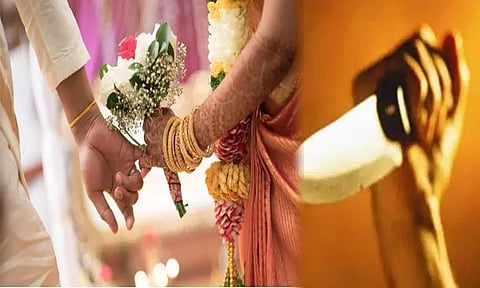 திருமண நாளன்று பரிசு கொடுக்காததால் கணவருக்கு கத்திக்குத்து; இளம்பெண் வெறிச்செயல்