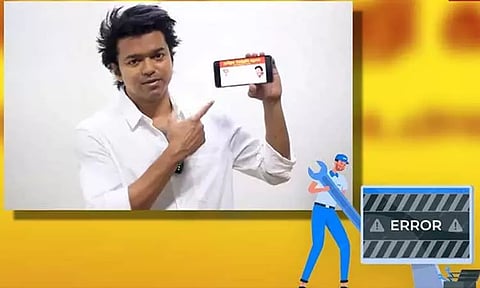 ஒரே நேரத்தில் ஏராளமானோர் பதிவு செய்ய முயன்றதால் த.வெ.க. உறுப்பினர் சேர்க்கை செயலி முடங்கியது