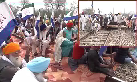 நாடு முழுவதும் விவசாயிகள் ரெயில் மறியல் போராட்டம்