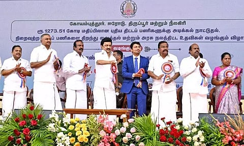 ரூ.1,274 கோடியில் புதிய திட்டப்பணிகளுக்கு அடிக்கல் நாட்டி, முடிவுற்ற திட்டப்பணிகளை திறந்து வைத்தார் முதல்-அமைச்சர் மு.க.ஸ்டாலின்