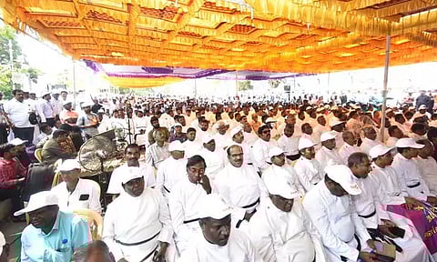 தமிழக கவர்னருக்கு எதிராக கிறிஸ்தவர்கள் போராட்டம்