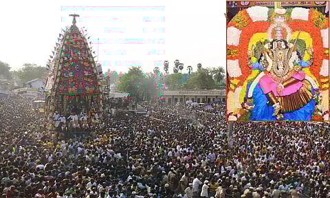 மேல்மலையனூர் கோவில் தேரோட்டம்.. பல்லாயிரக்கணக்கான பக்தர்கள் தரிசனம்