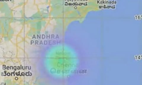 சென்னை அருகே லேசான நிலநடுக்கம்