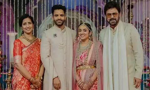 மகள் திருமணத்தை கோலாகலமாக நடத்திய தெலுங்கு நடிகர் வெங்கடேஷ்