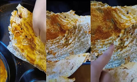 ஒன்றா, இரண்டா...!! ஒரே தோசையில் 8 கரப்பான் பூச்சிகள்; அதிர்ச்சியான பெண்