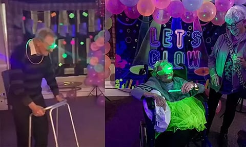 முதியோர் காப்பகத்தில் 103 வயதில் பிறந்தநாள் கொண்டாட்டம்; பாட்டிக்கு காத்திருந்த ஆச்சரியம்