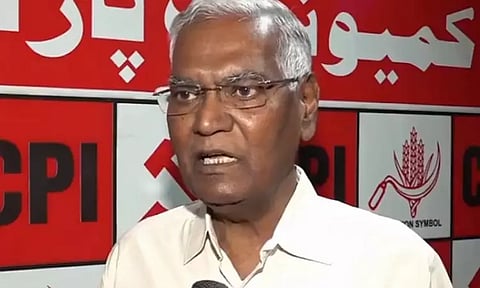 பா.ஜனதா எதிர்ப்பு ஓட்டுகளை இந்திய கம்யூனிஸ்டு பிளவுபடுத்துவதாக சசி தரூர் புகார்: டி ராஜா கண்டனம்