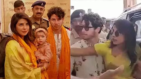 அயோத்தி ராமர் கோவிலில் கணவருடன் நடிகை பிரியங்கா சோப்ரா சாமி தரிசனம்