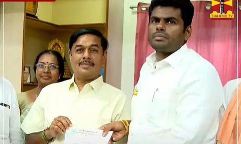 பா.ஜ.க. கூட்டணியில் இந்திய ஜனநாயகக் கட்சிக்கு ஒரு தொகுதி ஒதுக்கீடு