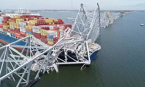 பால்டிமோர் பாலத்தில் மோதிய கப்பலில் இந்தியர்கள் நலமாக இருக்கிறார்கள்: வெளியுறவுத்துறை அமைச்சகம்