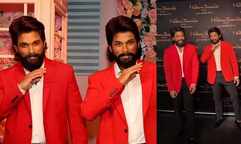 துபாயில் தனது மெழுகு சிலையை திறந்து வைத்த நடிகர் அல்லு அர்ஜுன்