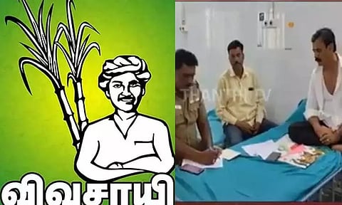 கரும்பு விவசாயி சின்னத்தில் போட்டியிடும் வேட்பாளர் மீது தாக்குதல் - நாம் தமிழர் கட்சியினர் 3 பேர் கைது
