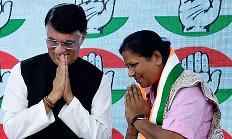 நாடாளுமன்ற தேர்தல்: காங்கிரசில் இணைந்த பா.ஜனதா தலைவர்