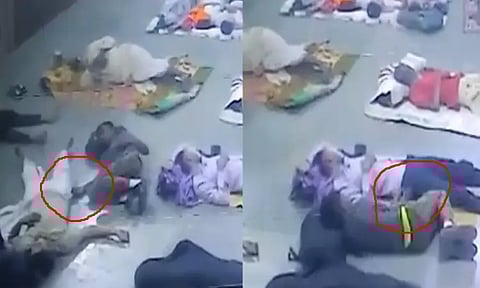 உ.பி.: பயணிகளோடு பயணியாக... படுத்து கொண்டே திருட்டில் ஈடுபட்ட நபர்