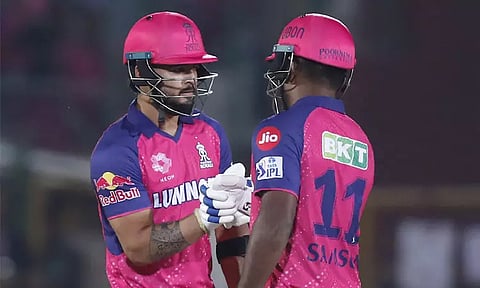 ரியான் பராக், சாம்சன் அரைசதம்..குஜராத் அணிக்கு இமாலய இலக்கு நிர்ணயித்த ராஜஸ்தான்