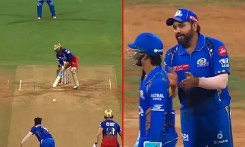 அதிரடியாக விளையாடிய தினேஷ் கார்த்திக்.. ரோகித் கூறிய வார்த்தை... வைரலாகும் வீடியோ