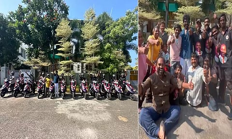 மாற்றுத்திறனாளிகள் 13 பேருக்கு ஸ்கூட்டி... நெகிழ வைத்த ராகவா லாரன்ஸ்