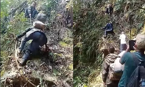 மலைக்கிராம வாக்குச்சாவடிக்கு தேர்தல் அலுவலர்கள் மேற்கொள்ளும் திக்..திக்..பயணம் - வீடியோ