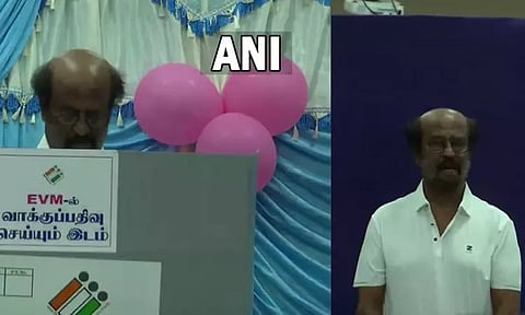 நாடாளுமன்ற தேர்தல்: நடிகர் ரஜினிகாந்த் வாக்களித்தார்