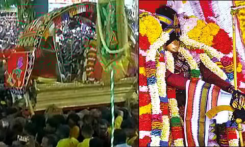 மதுரை வந்தடைந்தார் கள்ளழகர்... 'கோவிந்தா' கோஷம் முழங்க எதிர்சேவை செய்து வரவேற்ற பக்தர்கள்