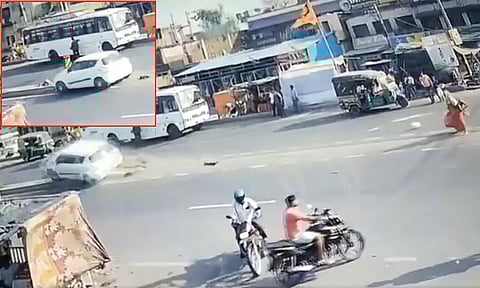 நடிகர் பங்கஜ் திரிபாதியின் மைத்துனரை பலி வாங்கிய விபத்து... சி.சி.டி.வி. வீடியோ