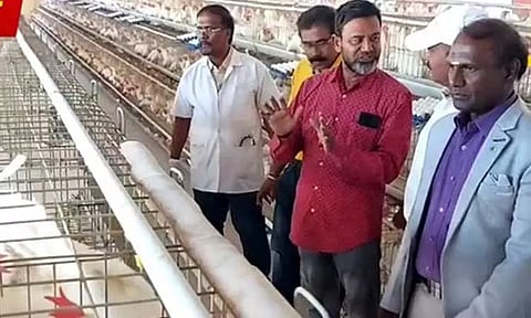 கேரளாவில் பரவி வரும் பறவை காய்ச்சல் எதிரொலி: கூடலூரில் கால்நடைத்துறை அதிகாரிகள் ஆய்வு