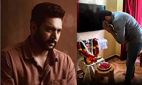 ரசிகர் மரணம் - குடும்பத்தினருக்கு நேரில் ஆறுதல் கூறிய நடிகர் ஜெயம் ரவி