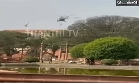 நாடாளுமன்ற வளாகத்தில் என்.எஸ்.ஜி. கமாண்டோ படையினர் பாதுகாப்பு ஒத்திகை